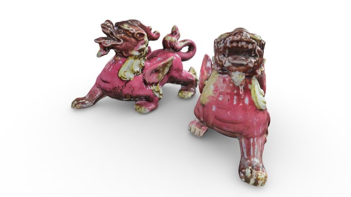 【唐楓】20240403_兩隻小陶瓷貔貅 3D Model