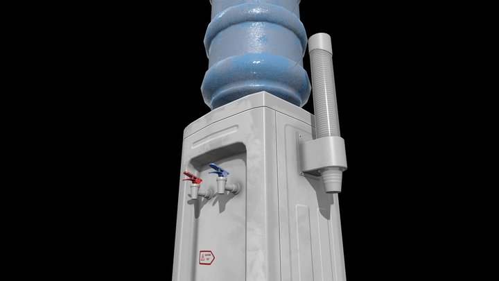 Water Dispenser Dirty 3D Model