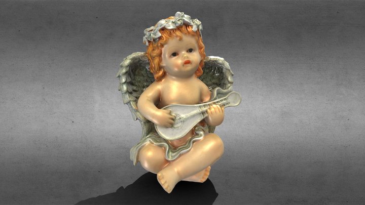 Angel con Guitarra 3D Model