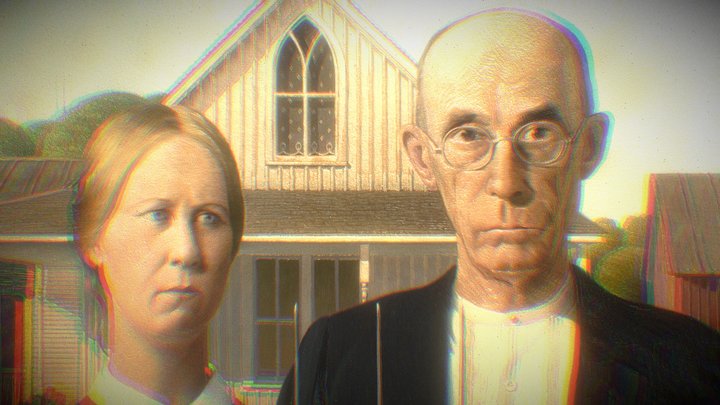 American Gothic 3D Model