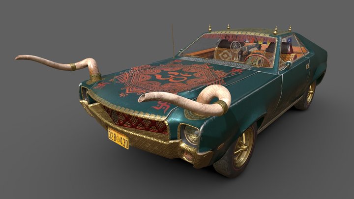 Ganesha car 3D Model