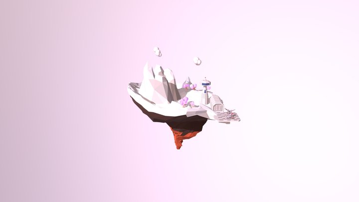Island - Low Poly Per Muntar 3D Model