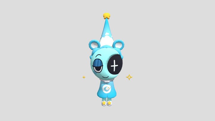 bedtime_bear_astro_-_dandys_world 3D Model