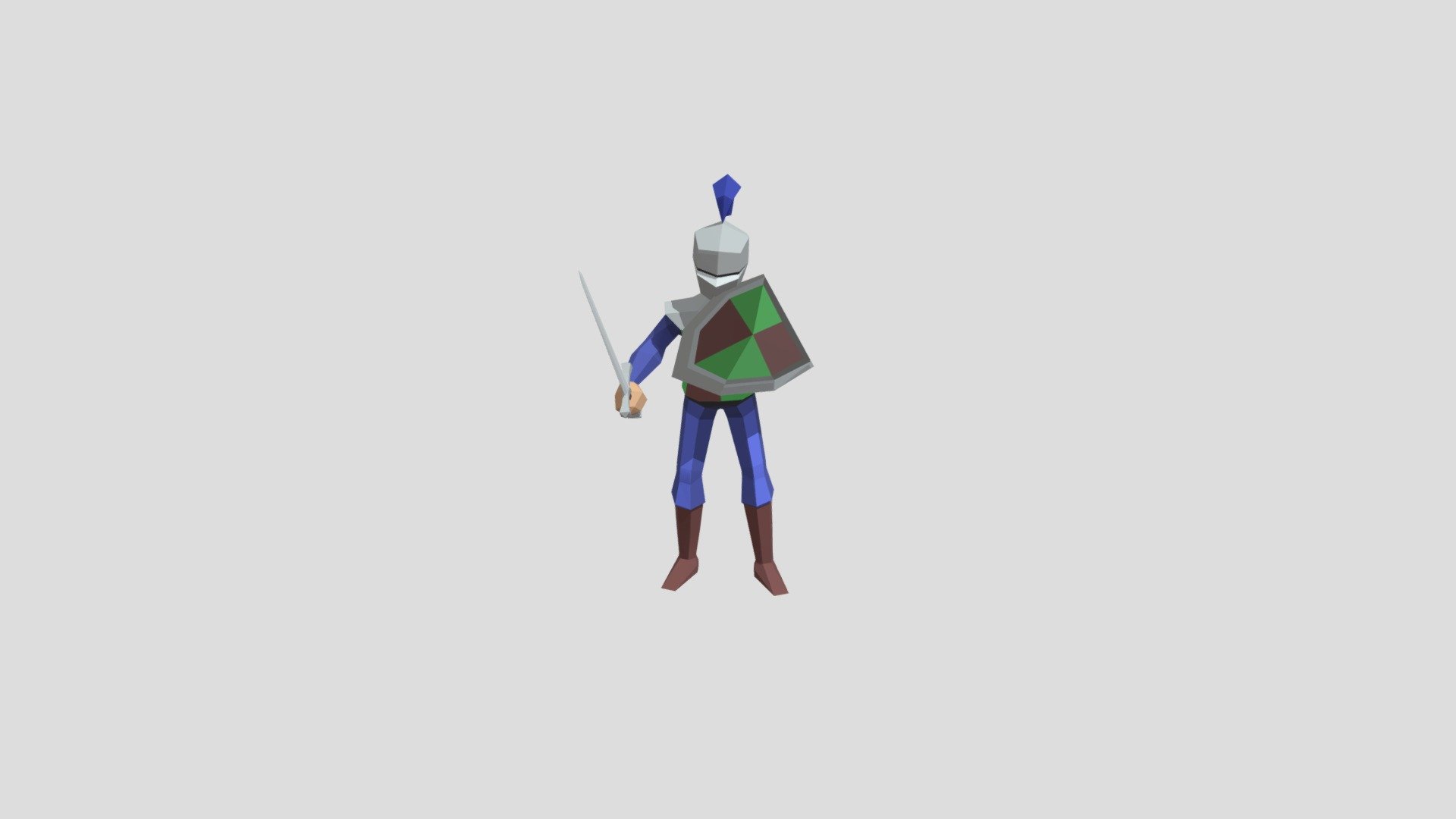 Low Poly Knight Download Free 3d Model By Vaporworks 89f0741