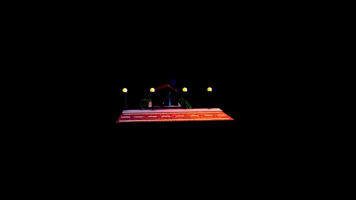 Horror Movie House 3D Model