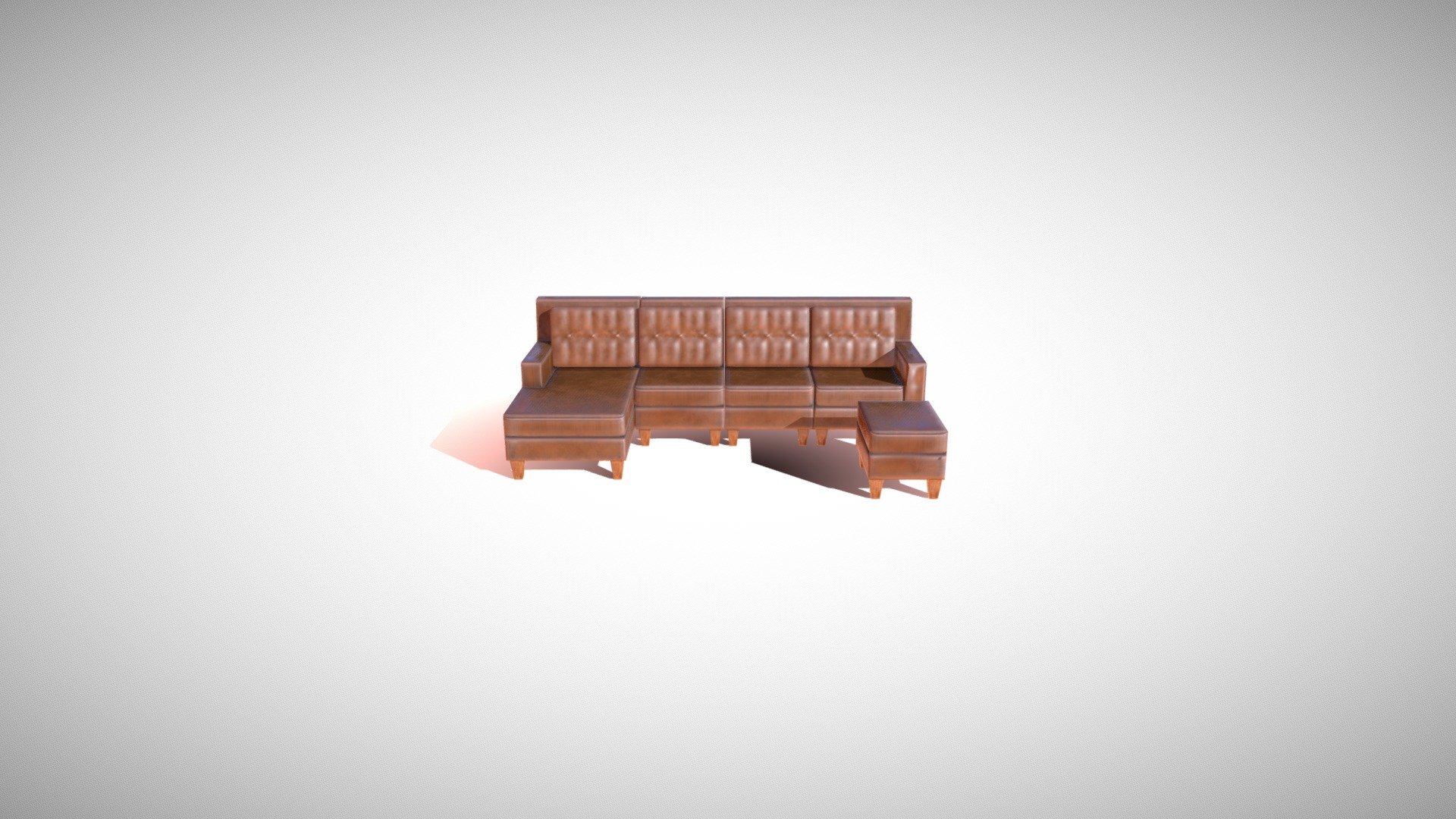 Low poly sofa