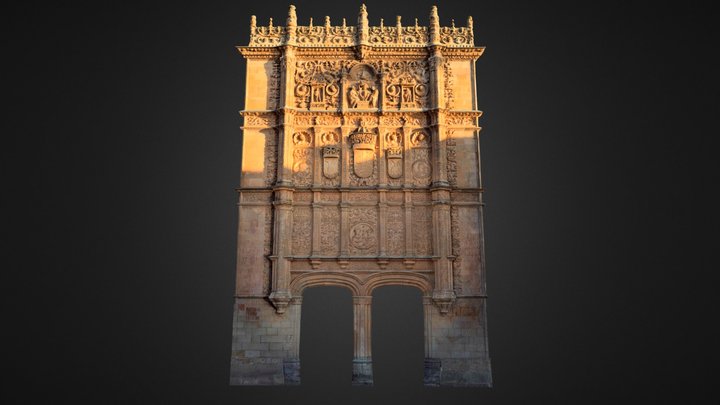 Fachada histórica de la Universidad de Salamanca 3D Model