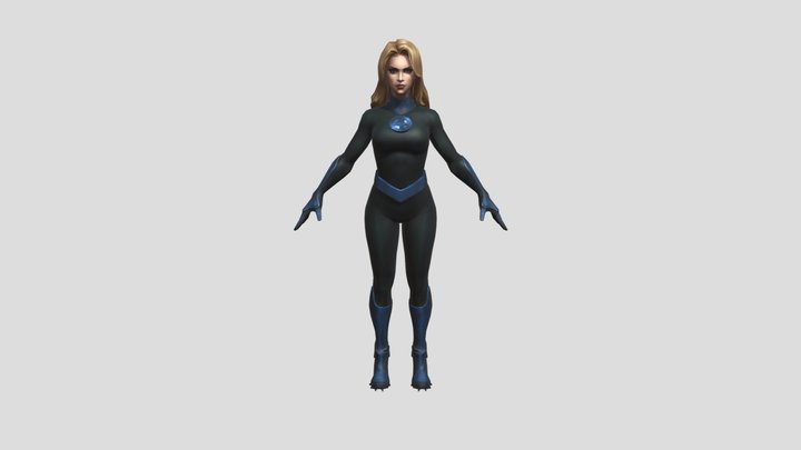 Invisible_Woman 3D Model