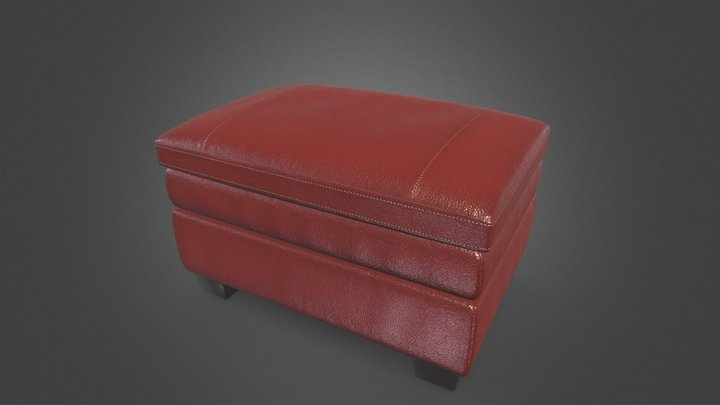 Chair Ottoman 3D Model