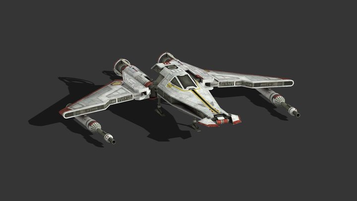 Liberator-class Starfighter (Astro Interceptor) – Gratis 3D-model STL