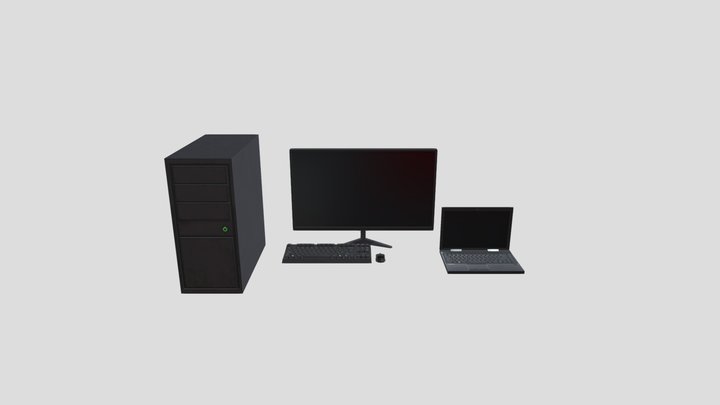 desktop computer 3D Model