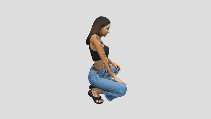 Woman Flip Flop 2 3D Model