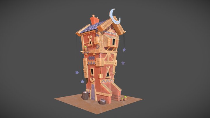 Moon House 3D Model