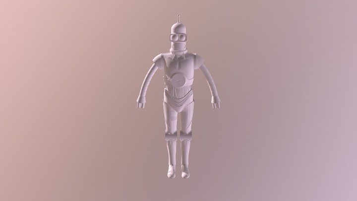 C3PO Bender 3D Model