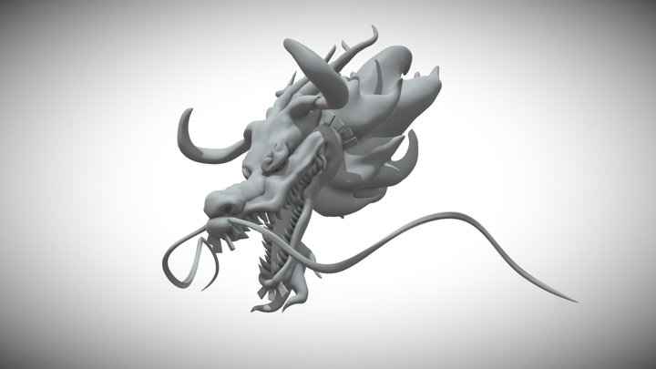 Dragon Kaido Head 3D Fanart - One Piece 3D Model