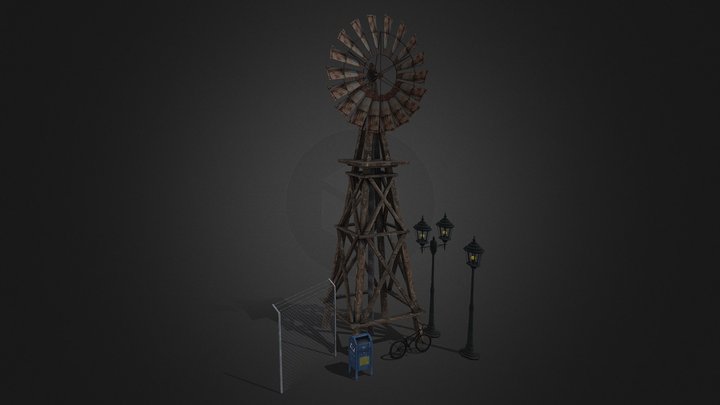 1DAE01 Wilkinson Sam Props Scene 3D Model