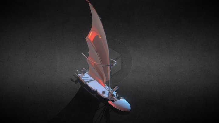 Air skateboard 3D Model