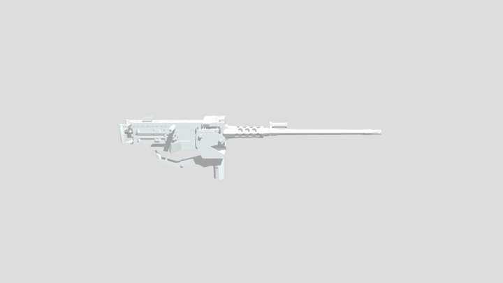 Low poly browning 3D Model