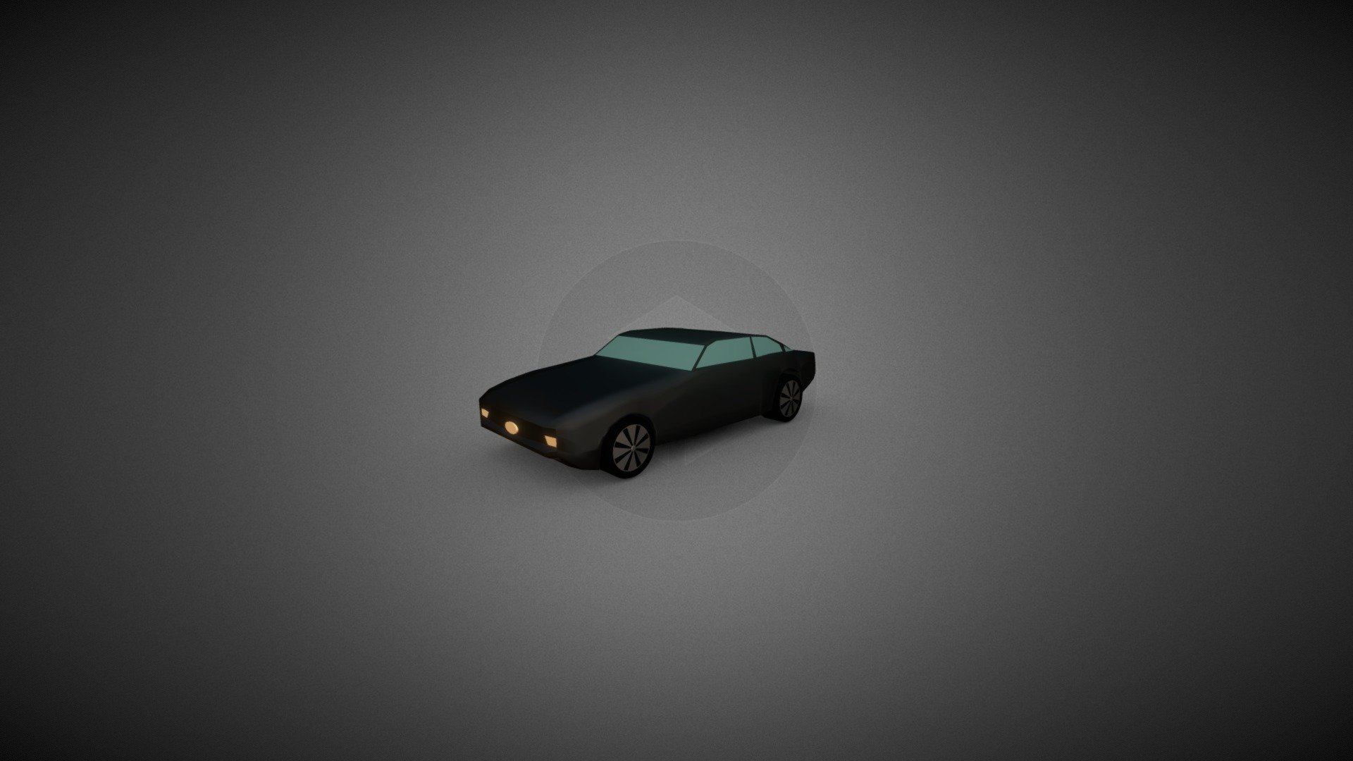 Black Lowpoly Car