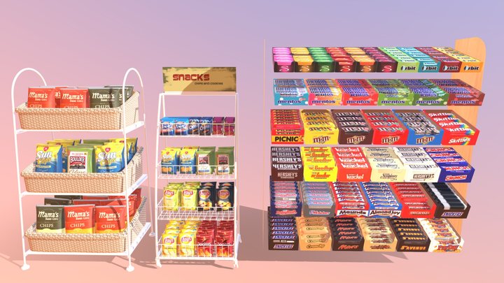 Shelves pack 3D Model