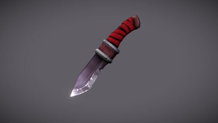 Dagger Handpainted 3D Model