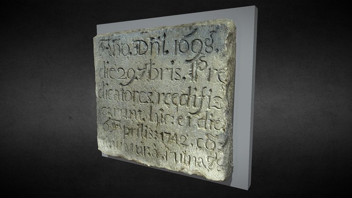 Làpida commemorativa (ca. 1742) 3D Model