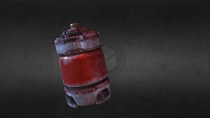 Gas cylinder  (Maya / Substance Painter) 3D Model