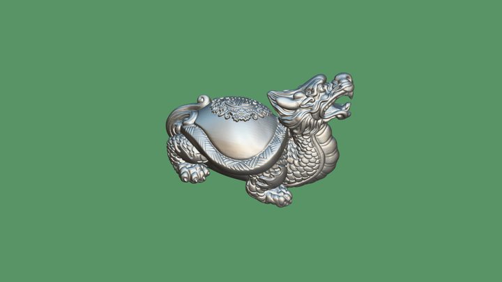 龙龟摆件 3D Model