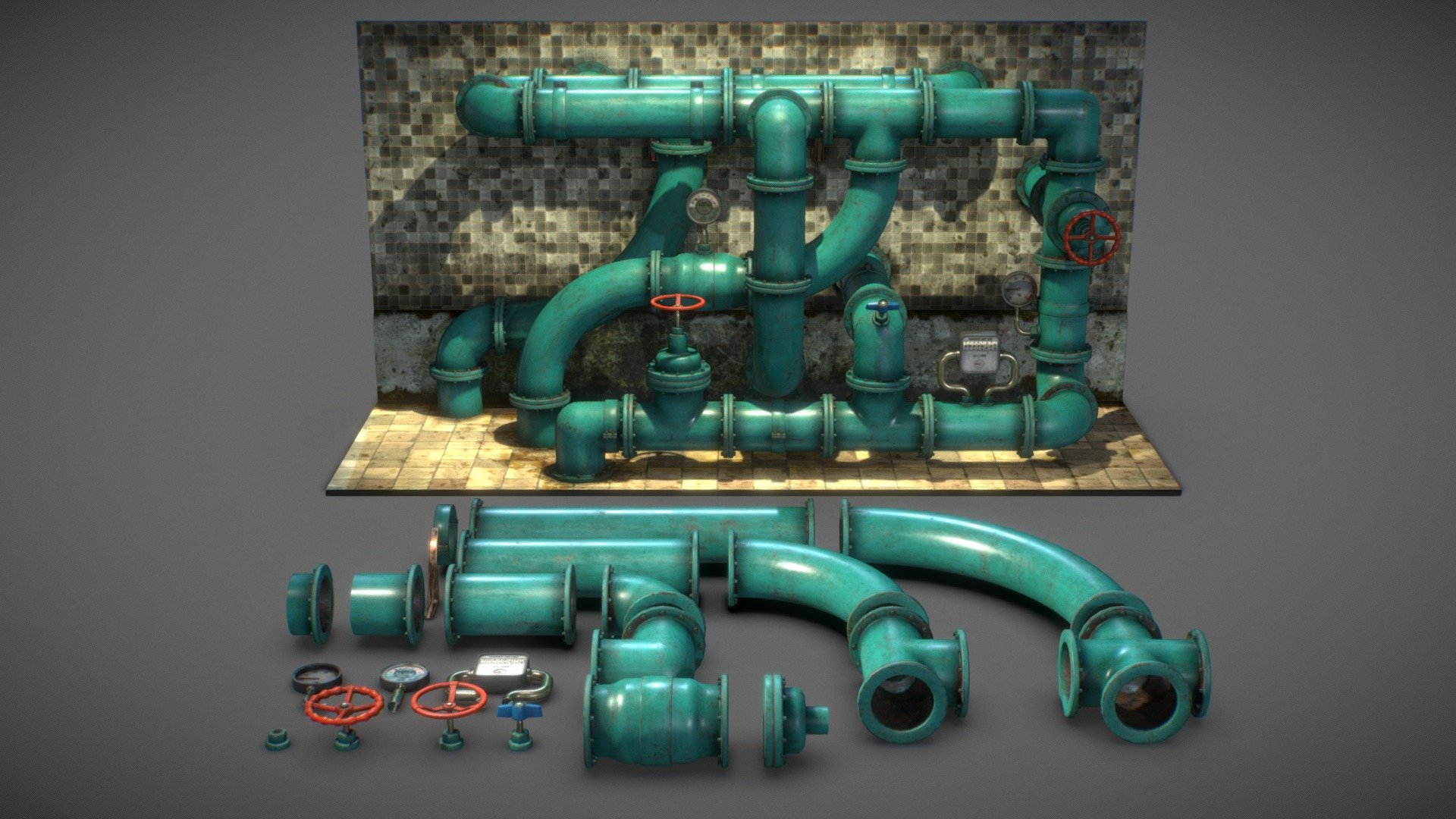 AssetPack: Pipes Construction Pack - Buy Royalty Free 3D Model By ...