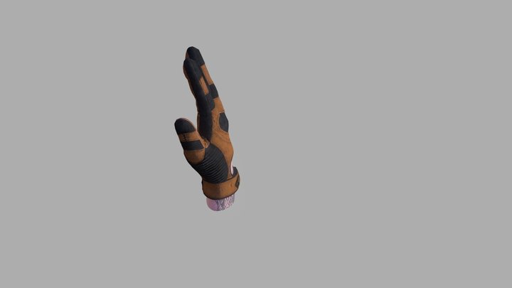 Biker VR Hand( with tattos) 3D Model