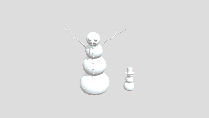 Gtag Snowmen 3D Model