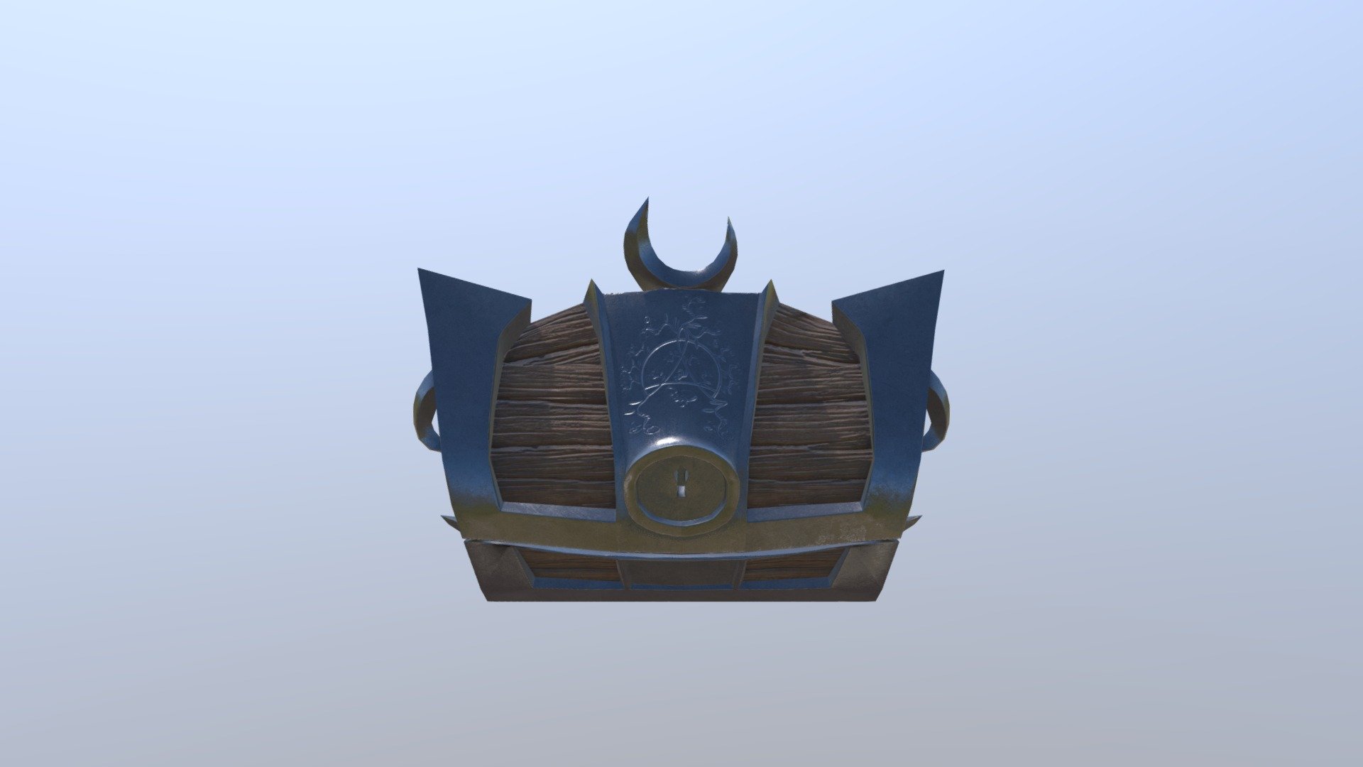 Treasure Chest with moon and ornaments