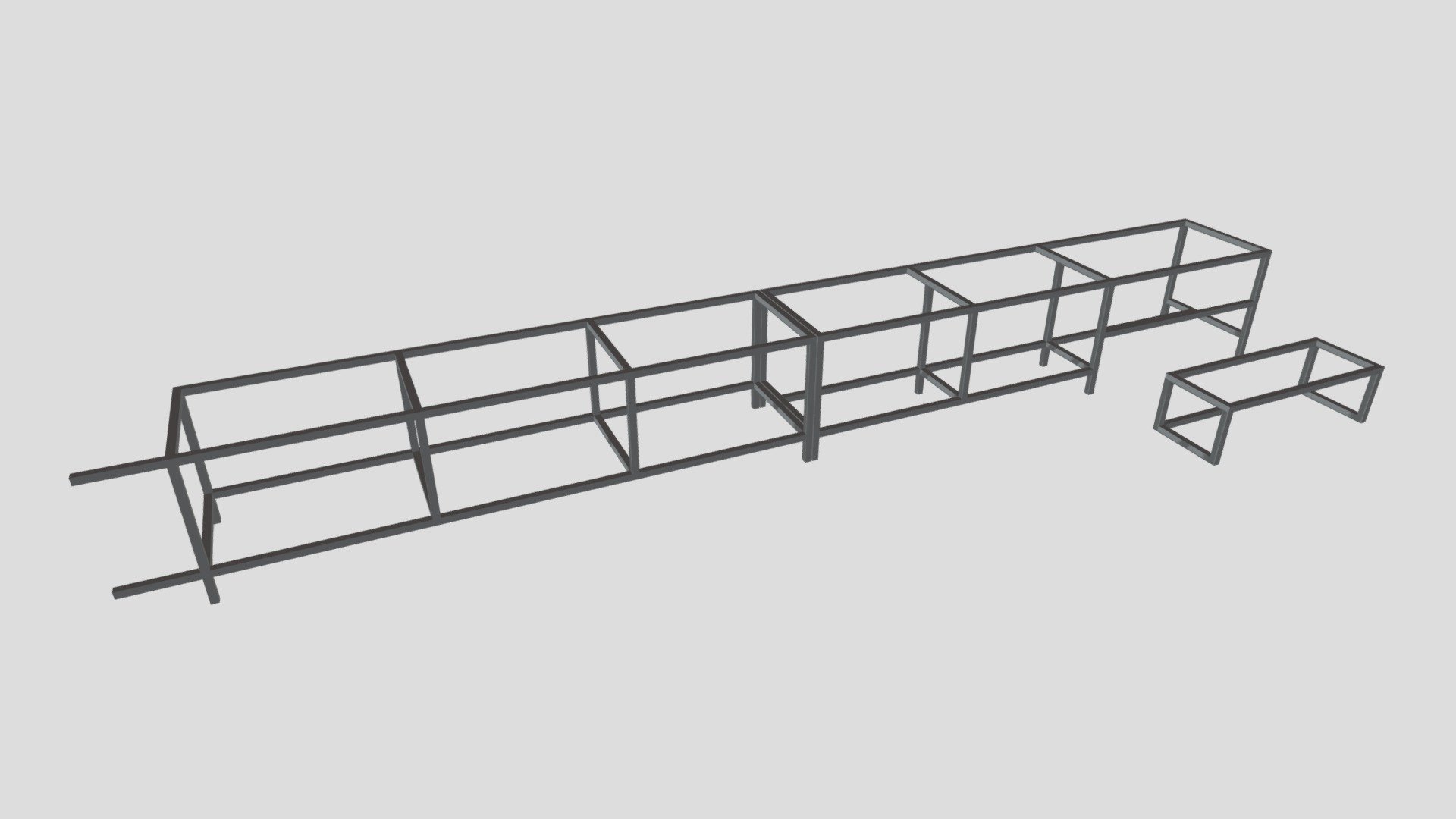 подиум каркас - 3D model by kmt [8a04624] - Sketchfab