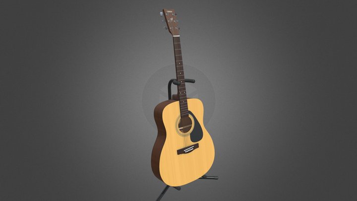 Yamaha F310 Acoustic Guitar Highpoly – Free 3D Model STL
