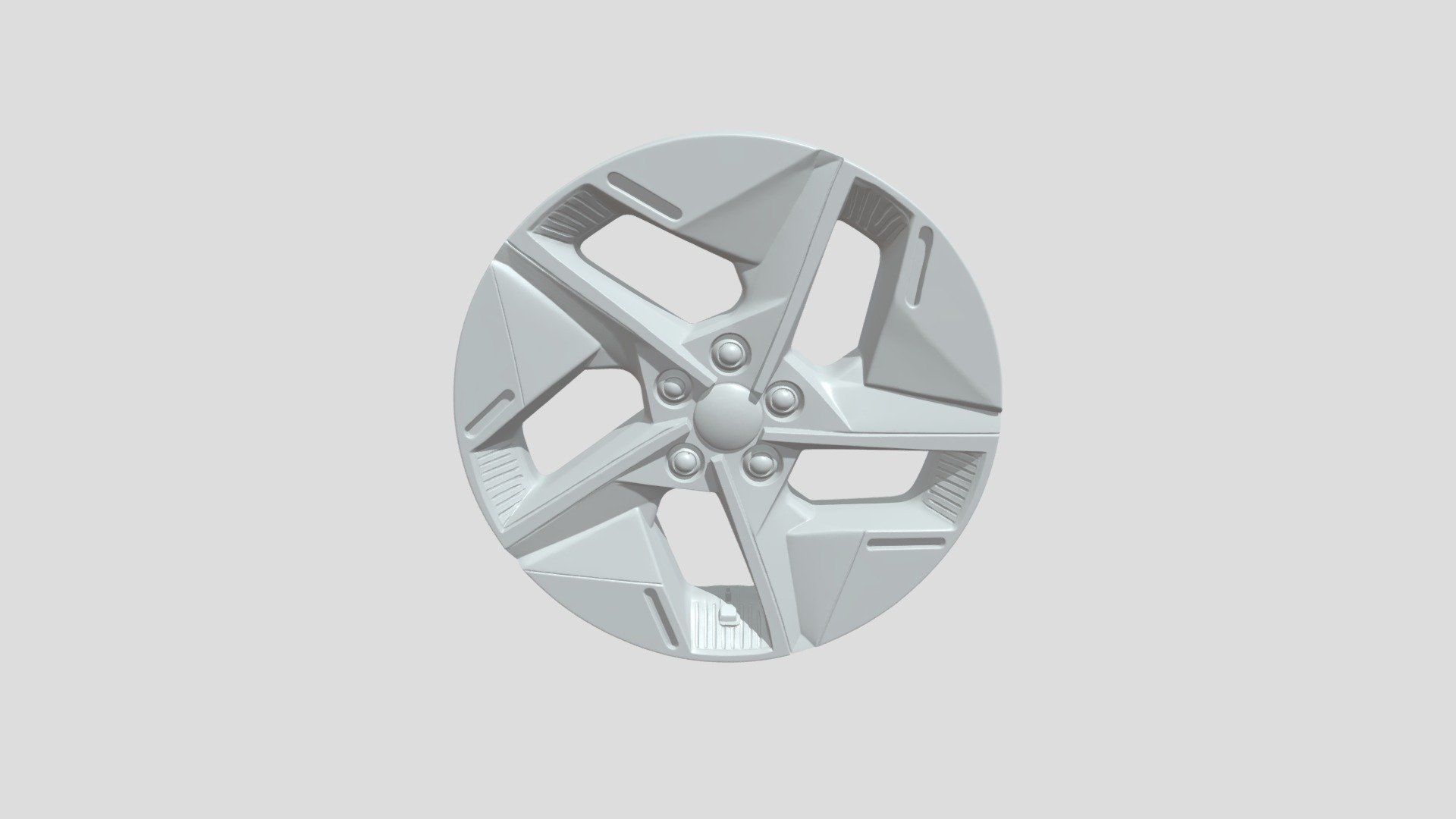 Car wheel rim with logo - 3D model by Mert (@mustidegil09) [8a058d3 ...