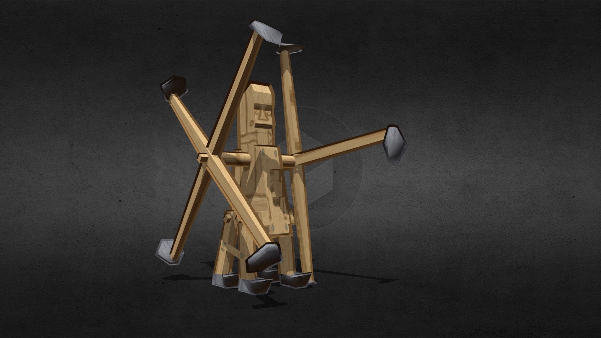 Gallen-Kallela's Hoe-Man Animated — Sketchfab embed 3D viewer