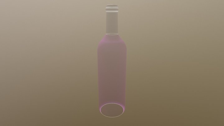 Bouteille de Vin 3D Model