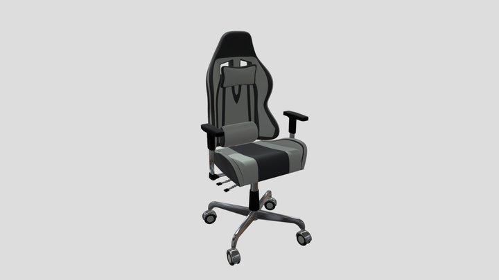 Gaming Chair White 3D Model