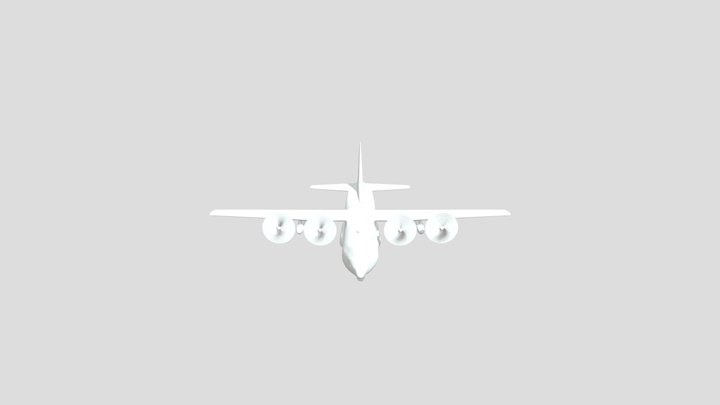 C130 OBJ 3D Model