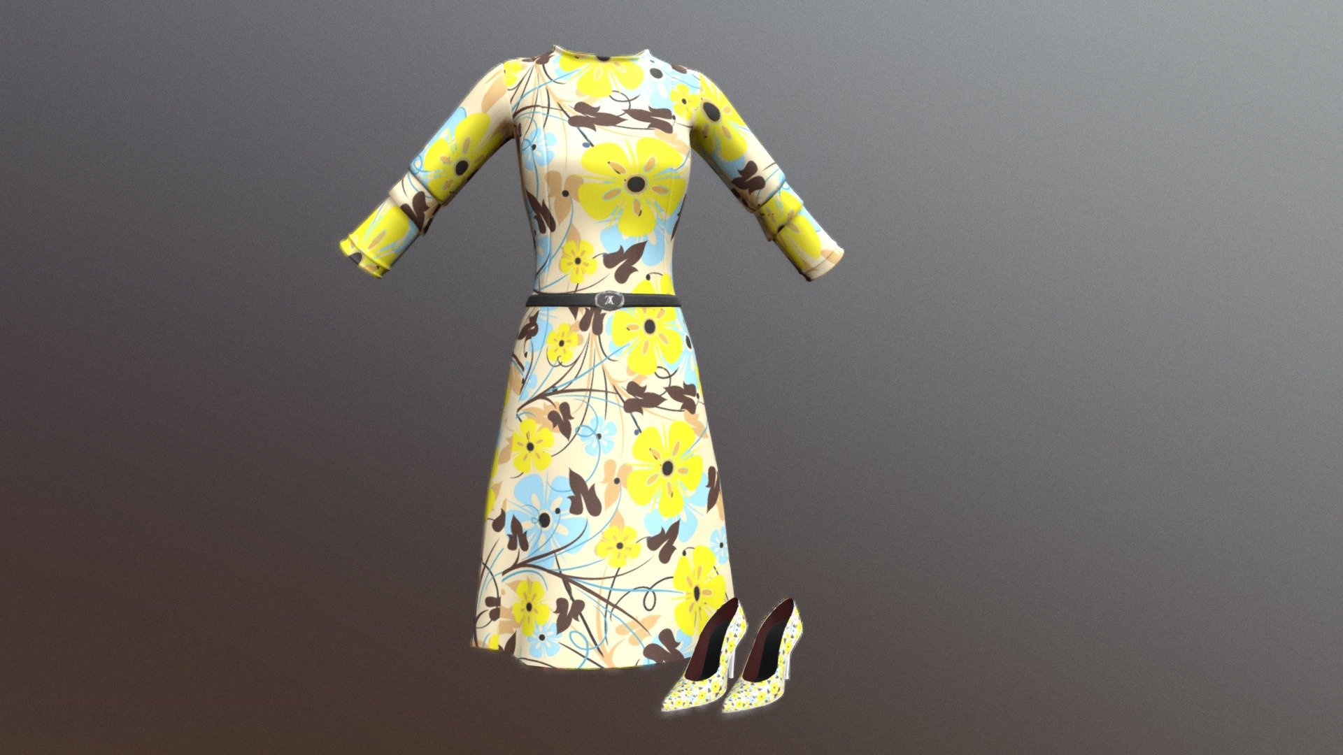 Dress with shoes