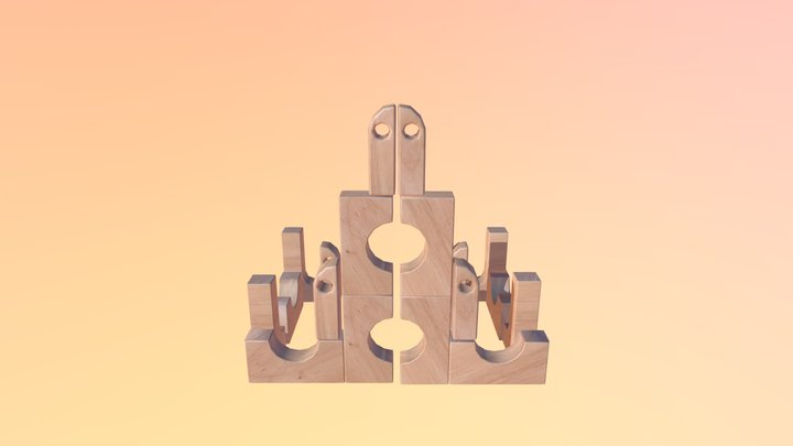 Unit Blocks 03 Castle 3D Model