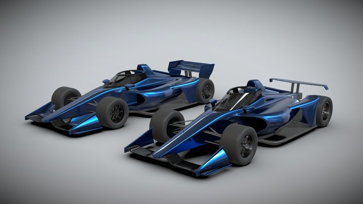 Indycar 2020 Pack (Road & Oval Version) 3D Model