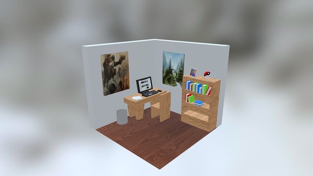 First Isometric Room 3D Model