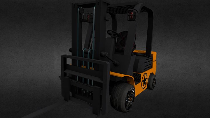 Forklift 3D Model