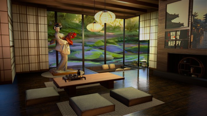 loft japanese (11) free interior – Modèle 3D gratuit STL
