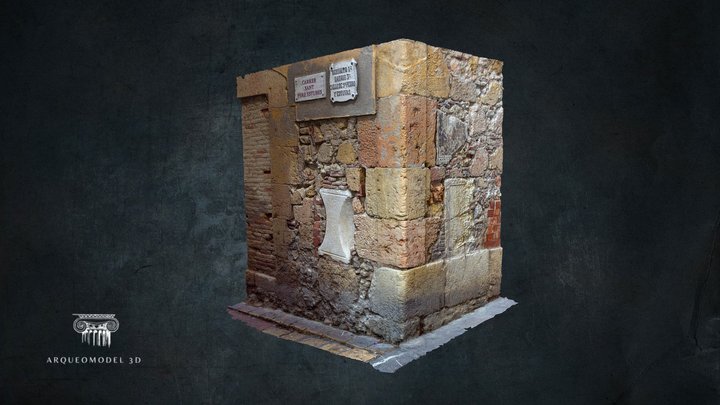 Esquina piedras fachada | TARRAGONA 3D Model