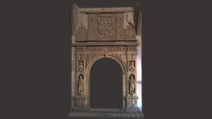 Portico Capilla Del Rosario 3D Model