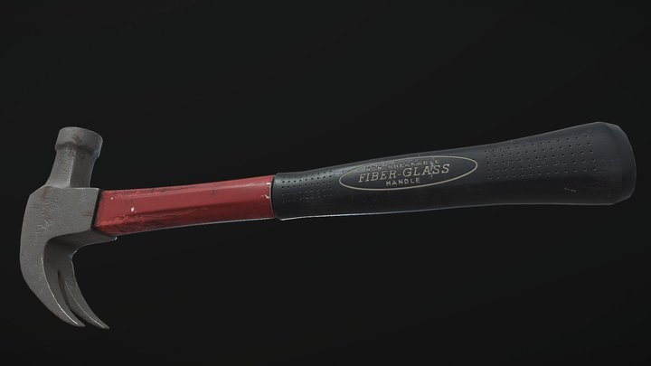 DAE Tool - Vintage FA57 Plumb Claw Hammer 3D Model