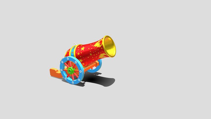 Circus Cannon 3D Model