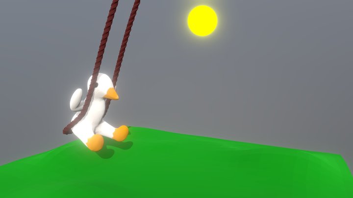 Patito Colgante para Carro 3D Model